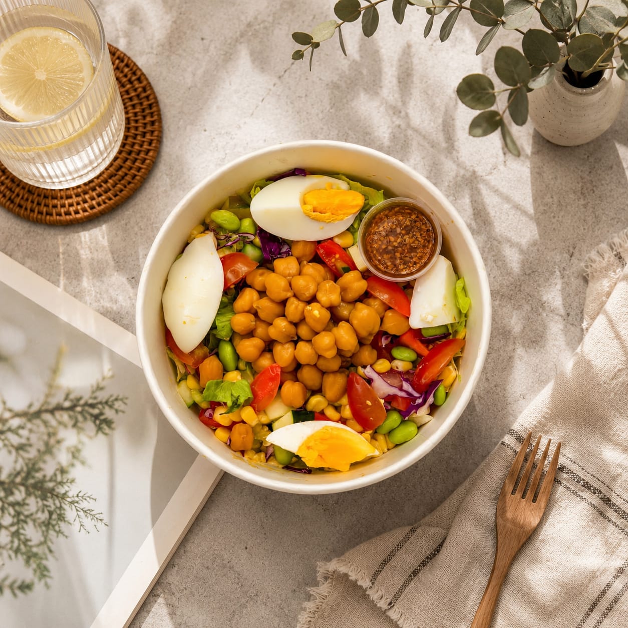 鹰嘴豆&豆腐沙拉碗 — Chickpea & Tofu Bowl